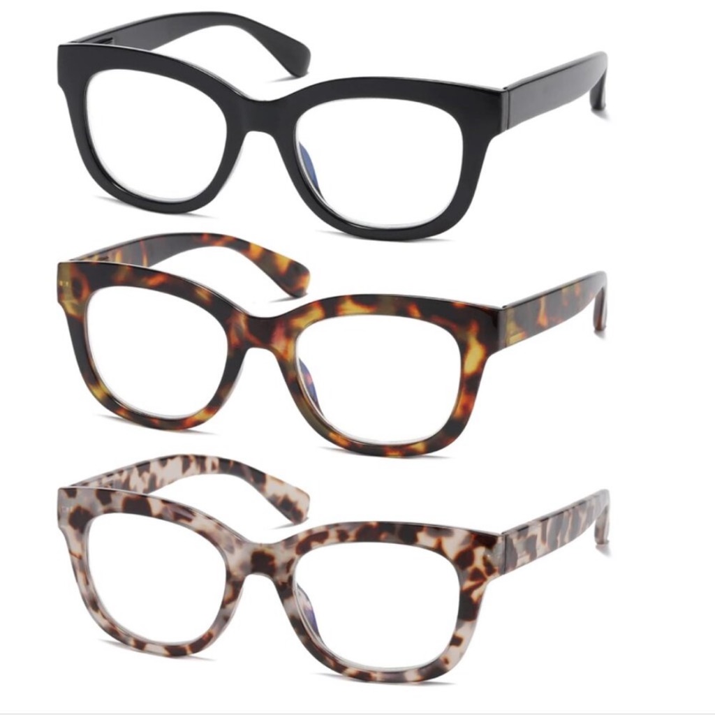 Oversized Blocking Reading Glasses 3 Pack